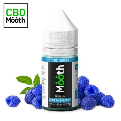 Blue Raspberry CBD 500mg.-1000mg. eliquid by Mooth