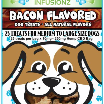 Premios Sabor Tocino Con CBD Para Mascotas Medianas O Grandes